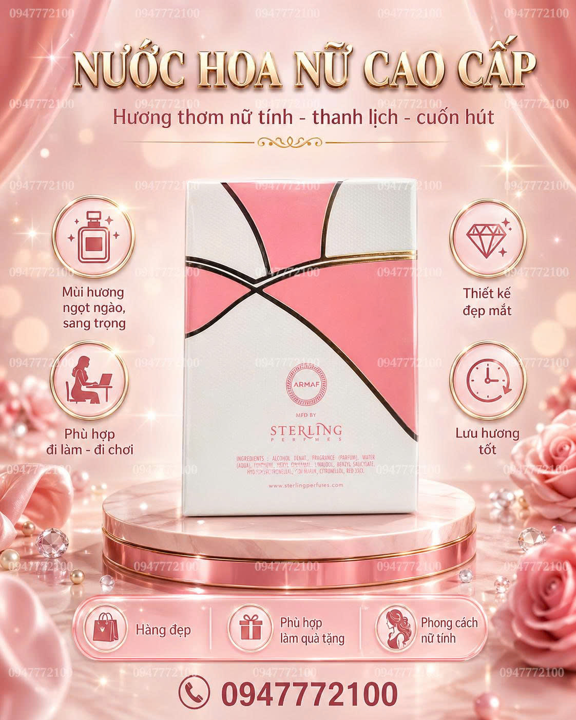 Nước hoa Nữ Le Parfait pour femme Panache 100ml