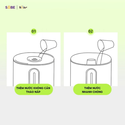 Máy Phun Sương Tạo Ẩm Bear 5L SB-TA50M