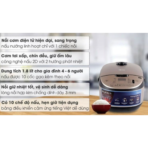 Nồi cơm điện tử Midea MB-FS5020