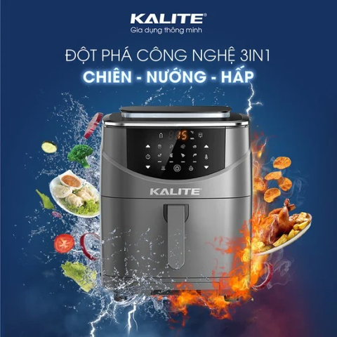Nồi chiên không dầu 3 trong 1 Kalite Steam 7