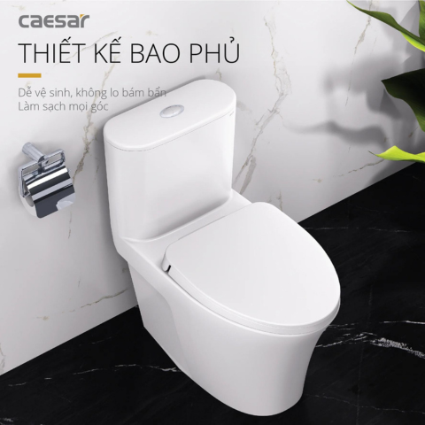 Bồn Cầu Một Khối Nắp Êm Caesar CD1395
