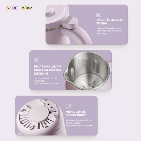 Máy Làm Sữa Hạt Bear 0.6L SB-SH06D