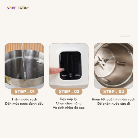 Máy Làm Sữa Hạt Bear 1.2L SB-SH12H