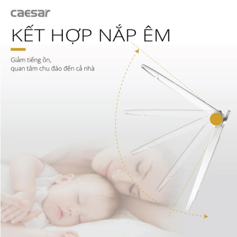 Bồn Cầu Một Khối Nắp Êm Caesar CD1395