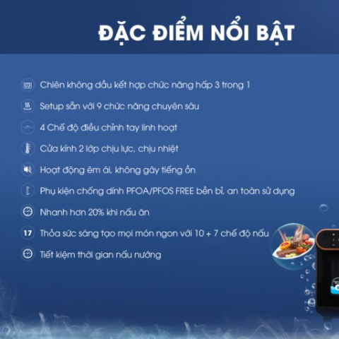Nồi chiên hơi nước 3 trong 1 KALITE STEAM PRO
