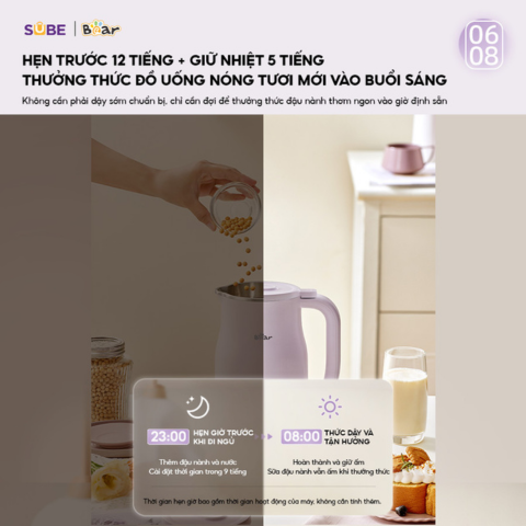 Máy Làm Sữa Hạt Bear 0.6L SB-SH06D