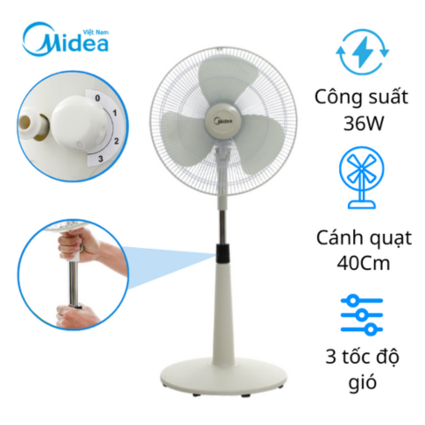 Quạt lửng Midea FTS40-17VD 36W