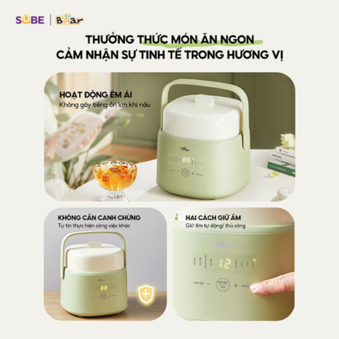 Nồi Nấu Chậm Bear 1L SB-NNC10
