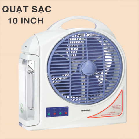 Quạt sạc - đèn sạc đa chức năng Kentom KT9100