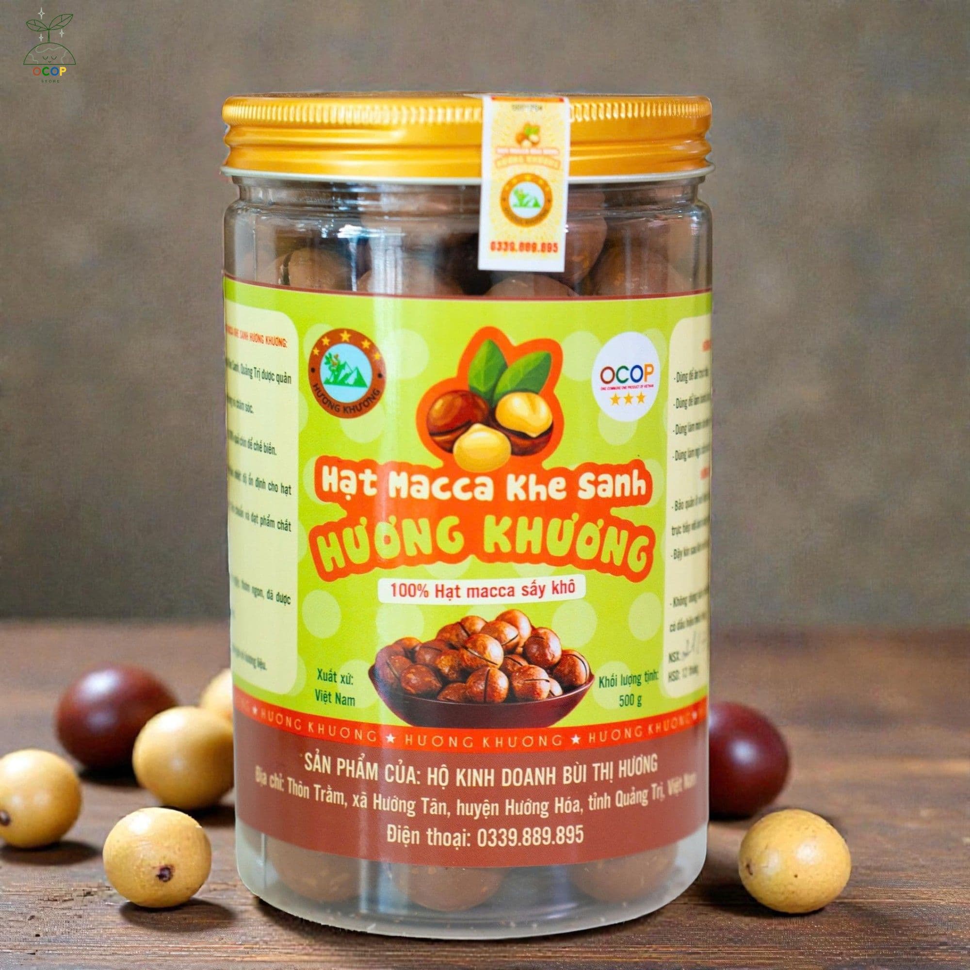 HẠT MACCA SẤY KHÔ KHE SANH - 500GR