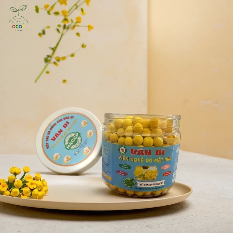 VIÊN NGHỆ ĐỎ MẬT ONG VÂN DI 300gram