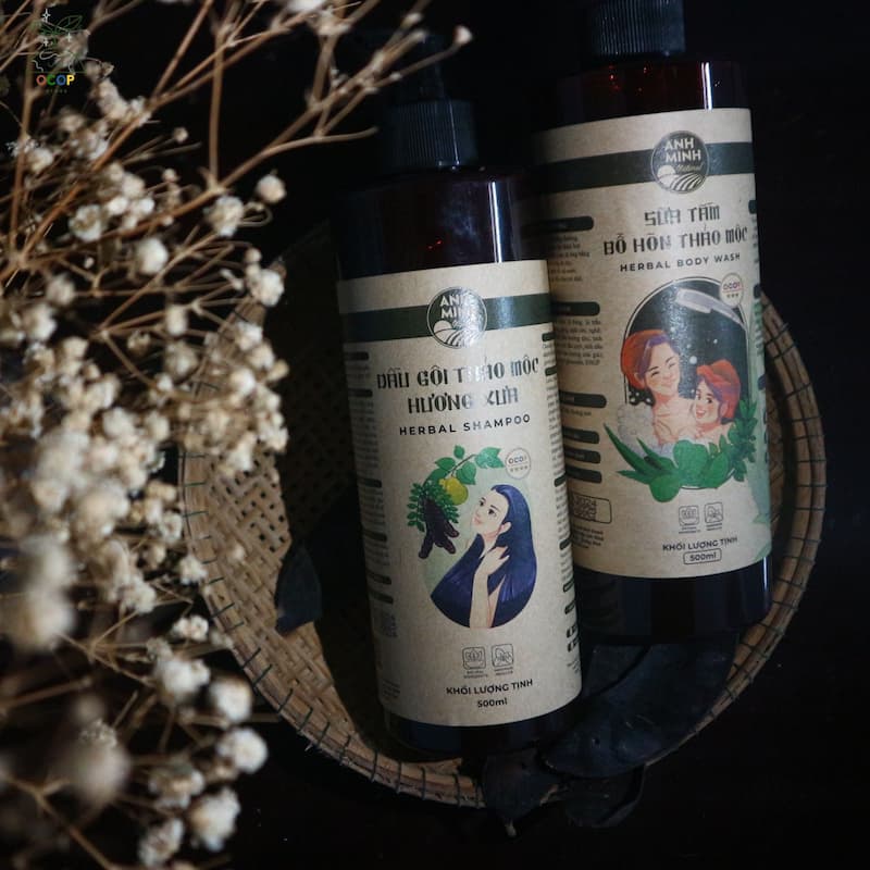 COMBO SỮA TẮM VÀ DẦU GỘI THẢO MỘC 500ml