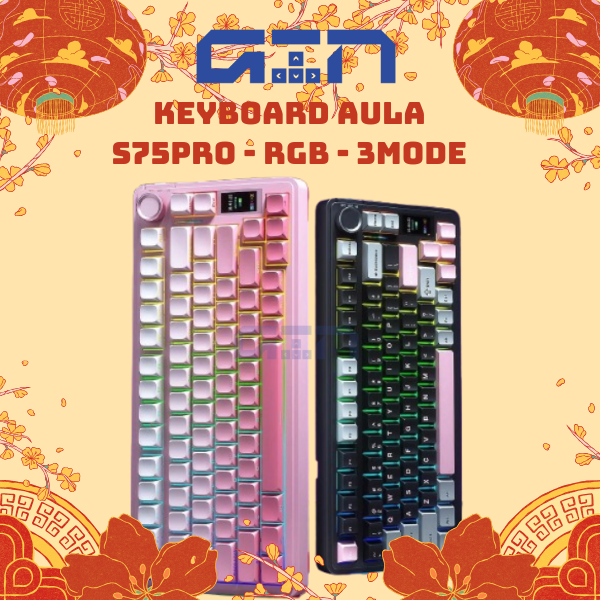 Bàn phím cơ AULA S75 Pro | 3mode | Hotswap | Led RGB