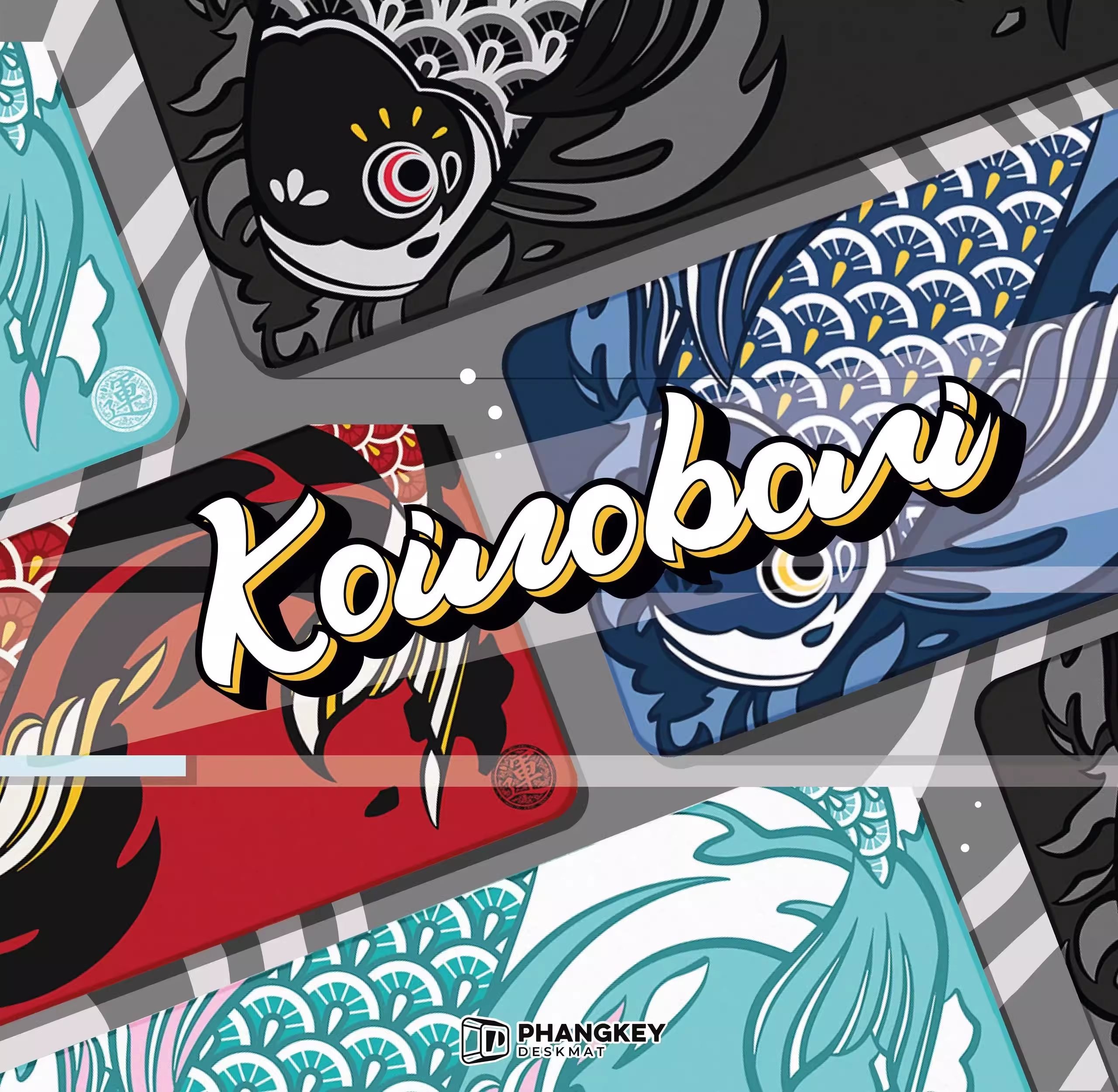 Miếng lót chuột Geek , bàn di chuột, pad chuột cỡ lớn Desk Mat 900x400 độ dày 4mm (Cá tổng hợp - đơn giản)