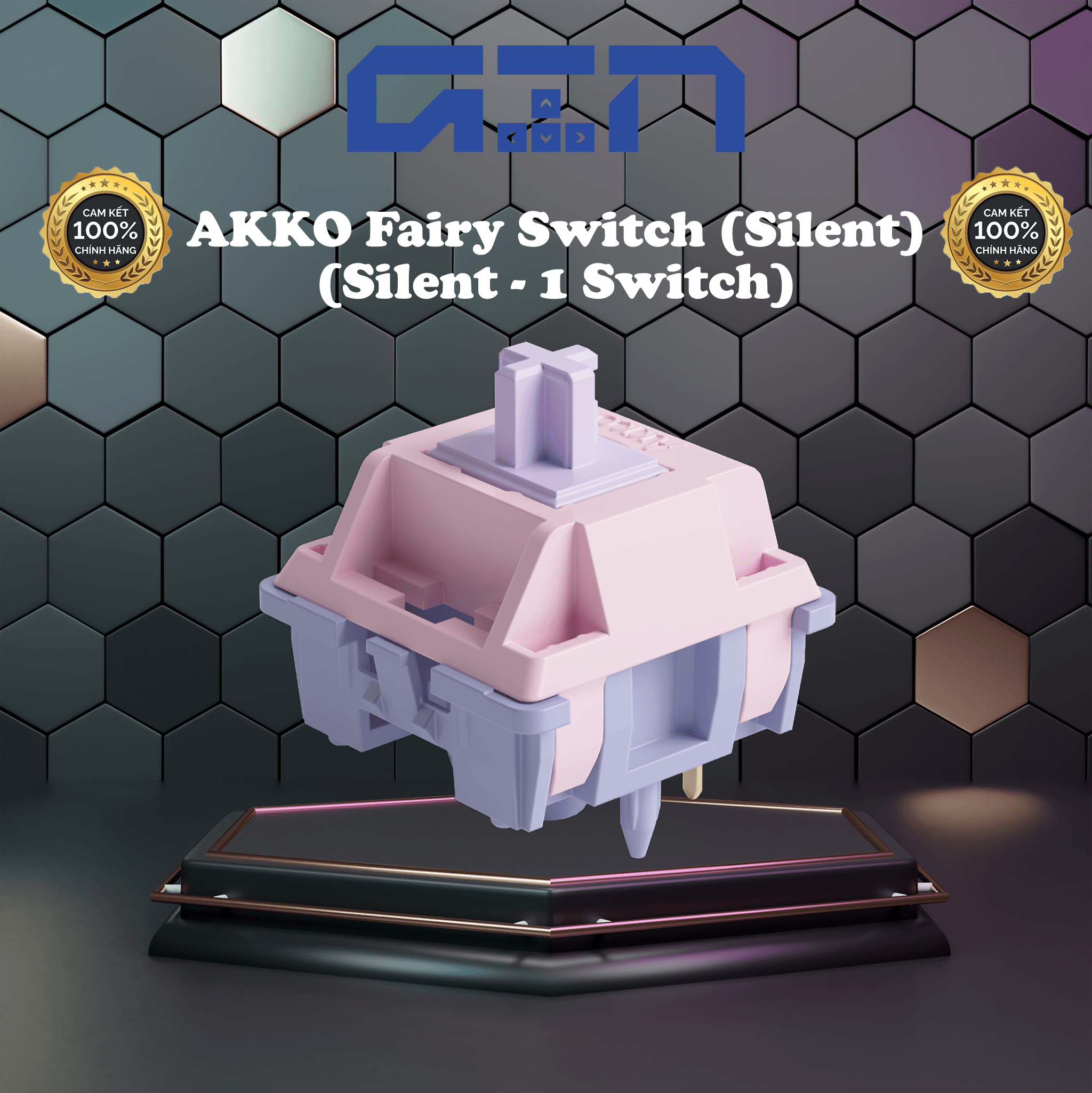 [CHÍNH HÃNG] Silent AKKO Switch Fairy Switch ( Silent / 5 pin / Lẻ 1 switch) Prelubed