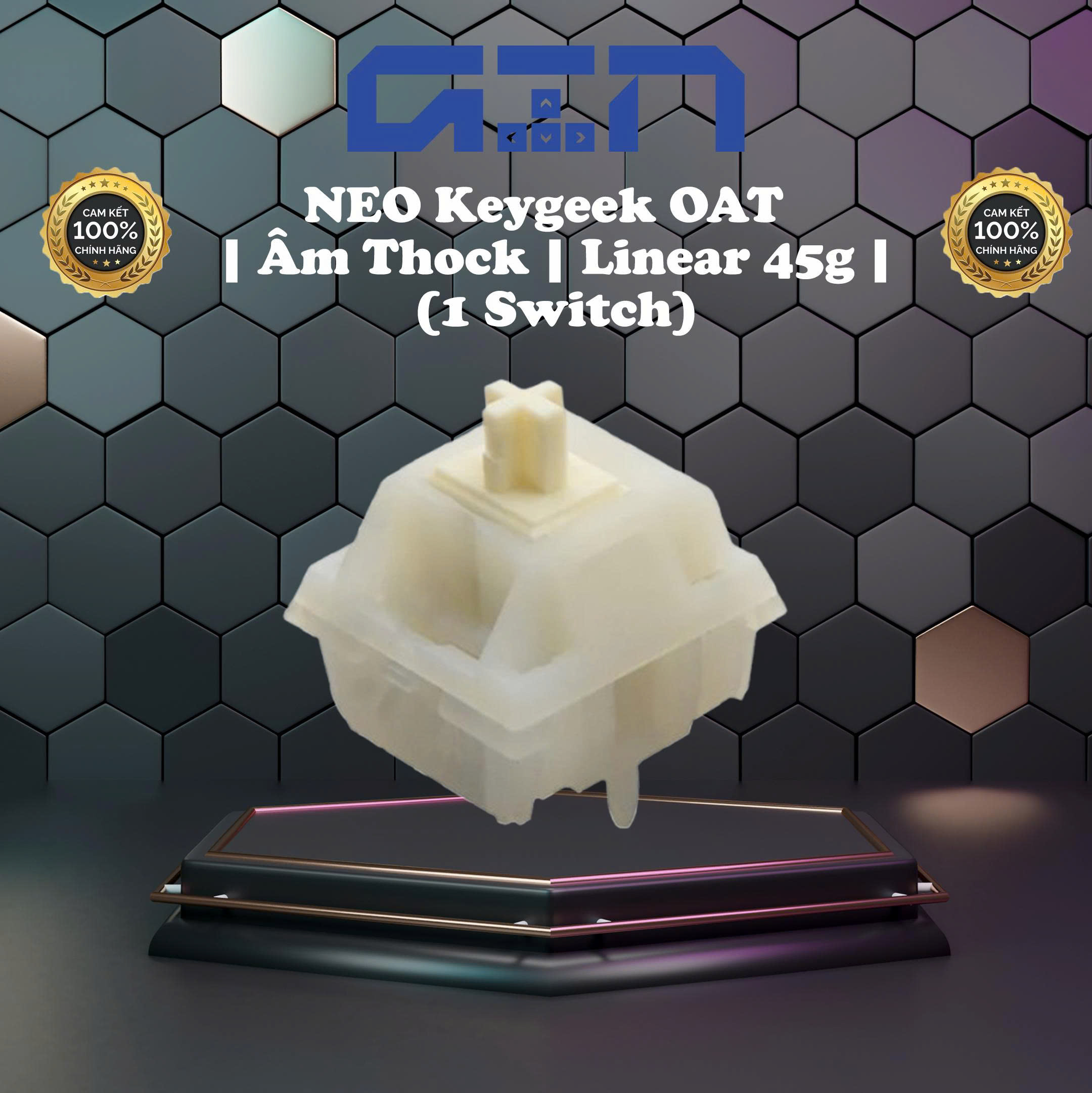 [Switch Hot] NEO X KEYGEEK OAT LINEAR SWITCH | Âm thock | Linear (Lẻ 1 switch)