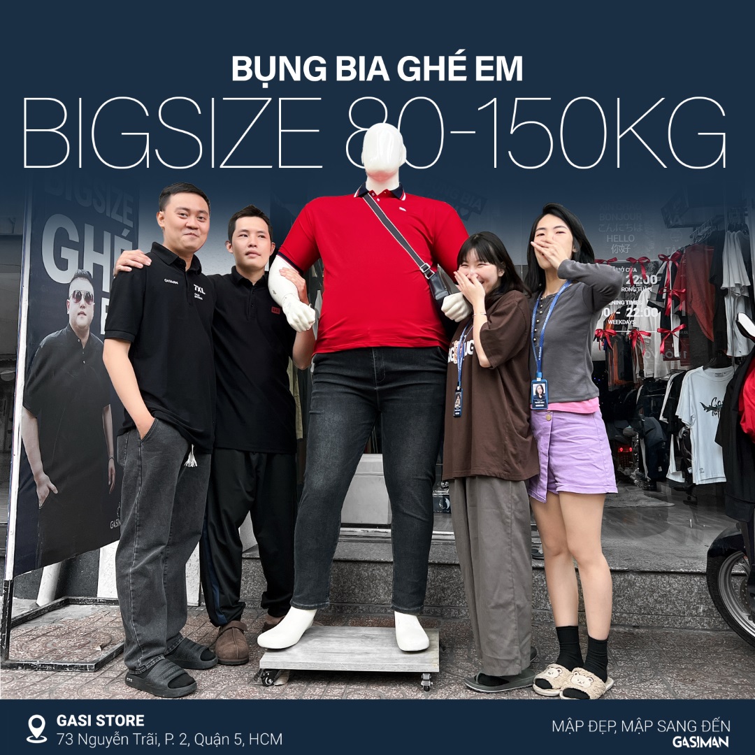 Shop quần áo nam big size Quận 2