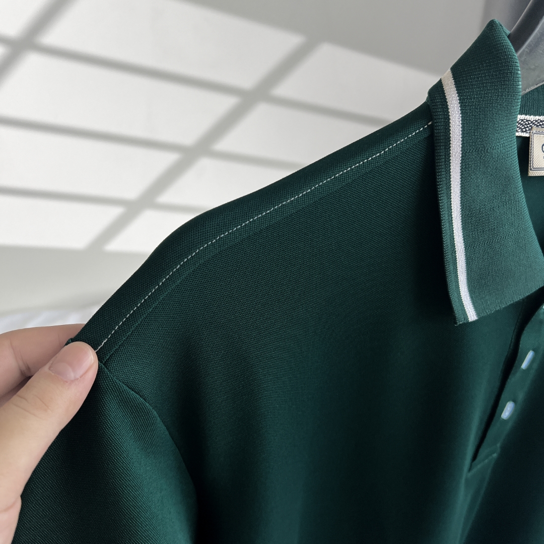 Áo Polo Bigsize Thêu Bông lúa Màu Xanh rêu