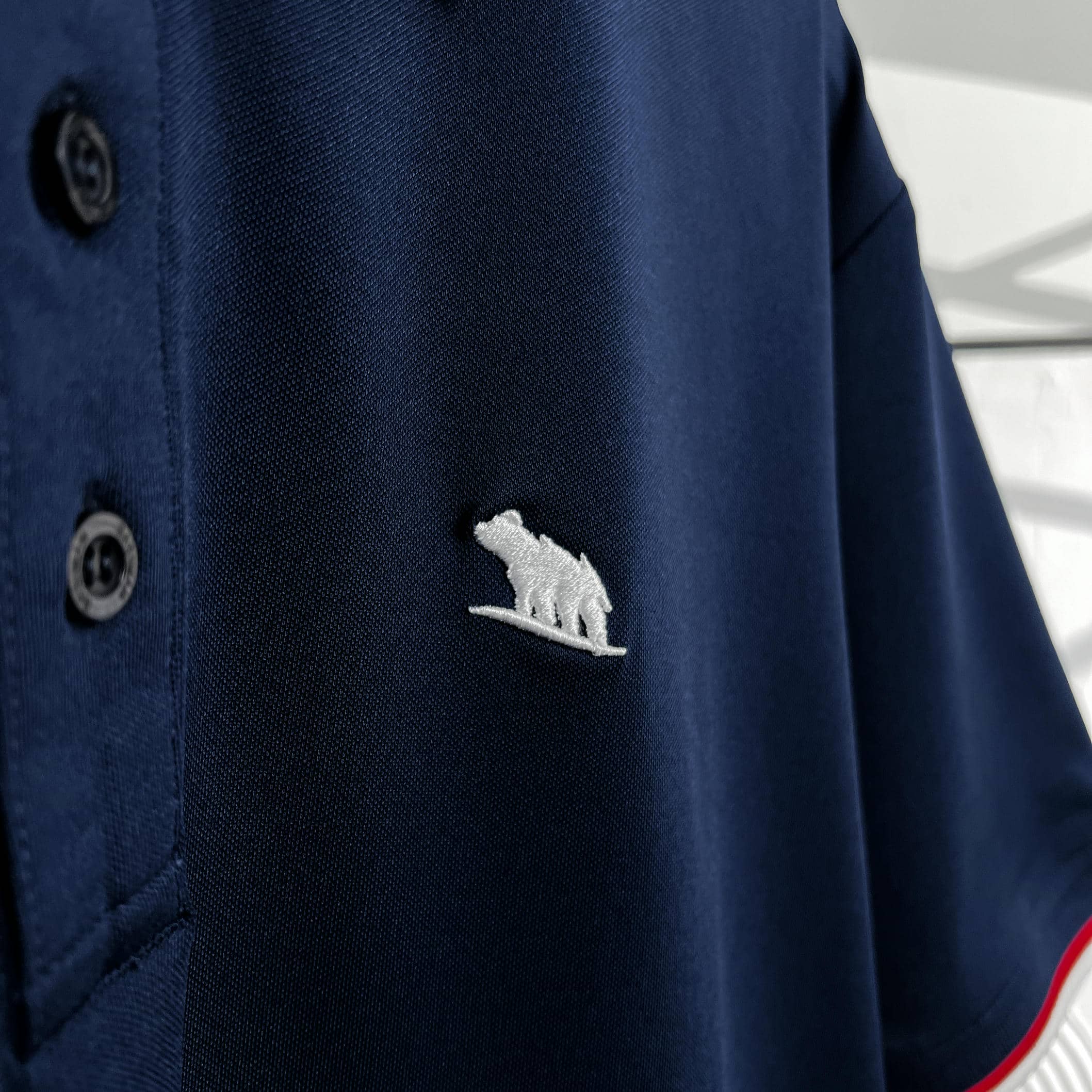 Áo Polo Bigsize Màu Xanh đen Thêu Gấu Phối cổ 3 màu