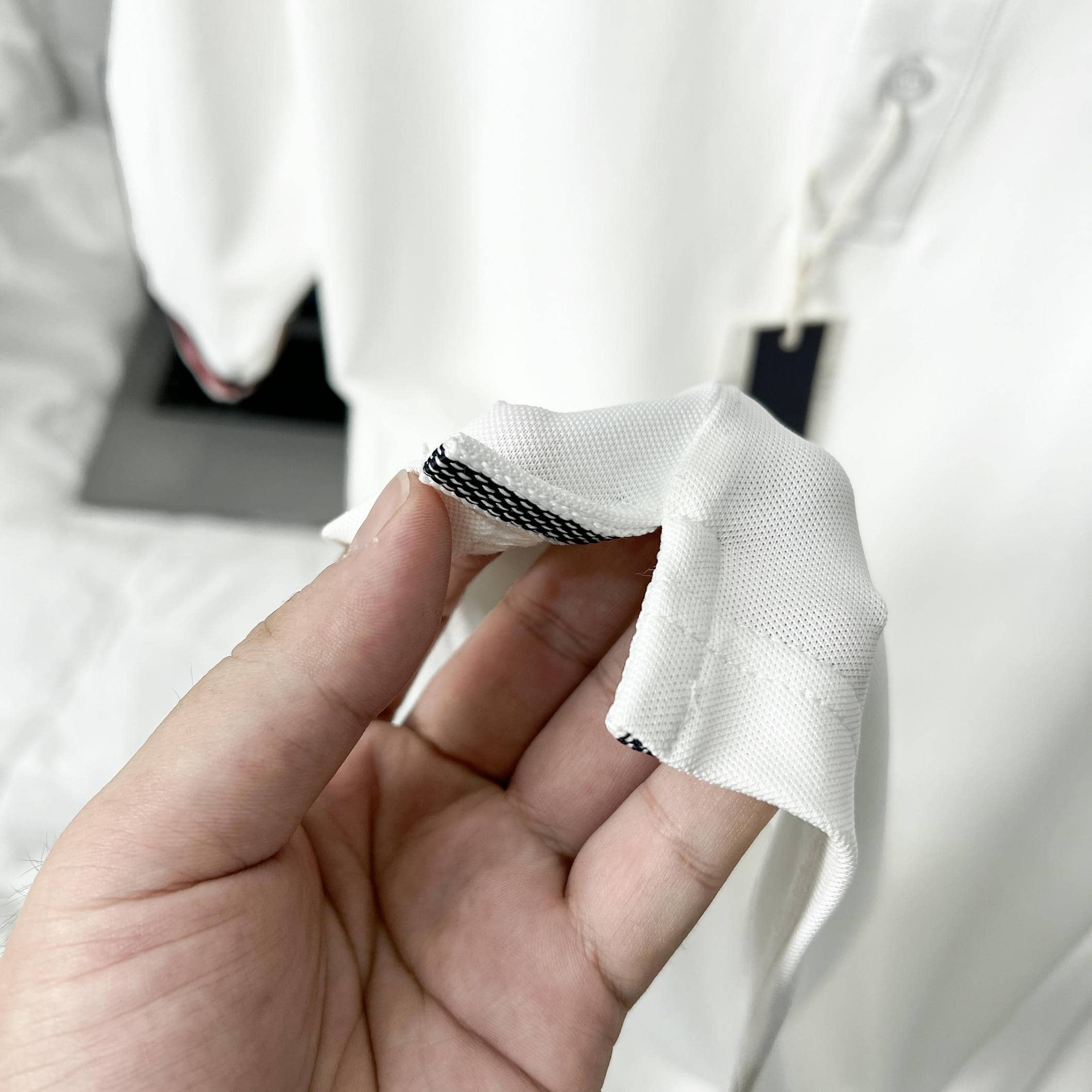 Áo Polo Bigsize Màu Trắng Thêu Gấu Phối cổ 3 màu