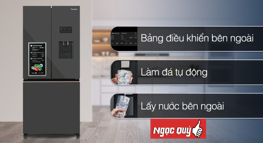 Tủ lạnh Panasonic Inverter 495 lít Multi Door PRIME+ Edition NR-CW530XMMV  Hàng Mới Chính Hãng 100%