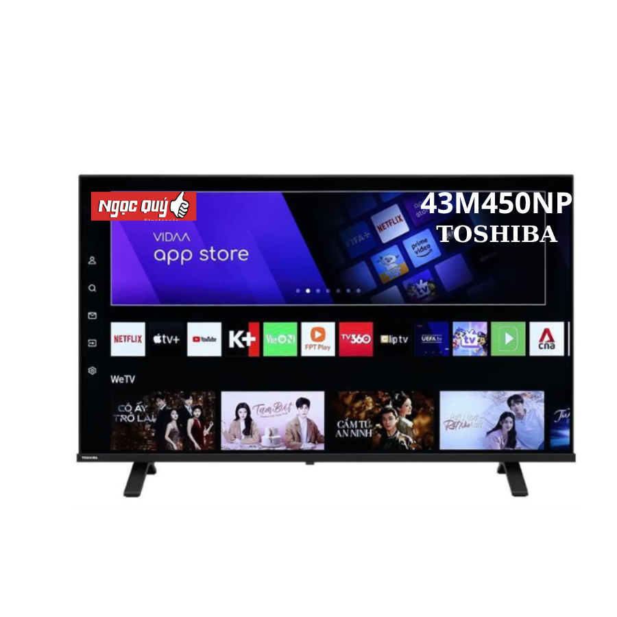 Smart Tivi QLED Toshiba 4K 43 inch 43M450NP Mới 100% Rẻ Nhất