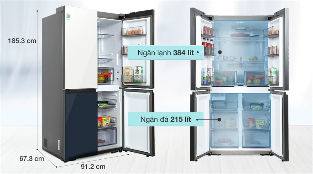 Copy of Tủ lạnh Samsung Inverter 599 lít RF60A91R177/SV Chính hãng Mới 100%