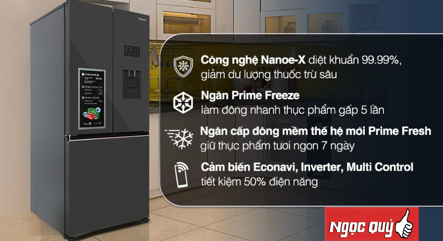 Tủ lạnh Panasonic Inverter 495 lít Multi Door PRIME+ Edition NR-CW530XMMV  Hàng Mới Chính Hãng 100%