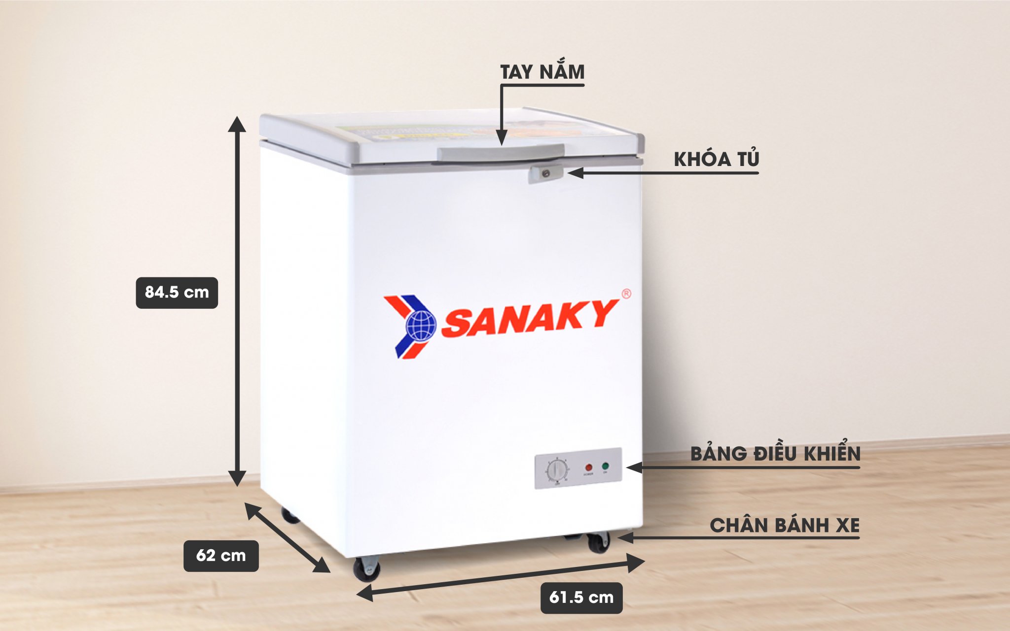 Tủ Đông Sanaky VH-1599HY