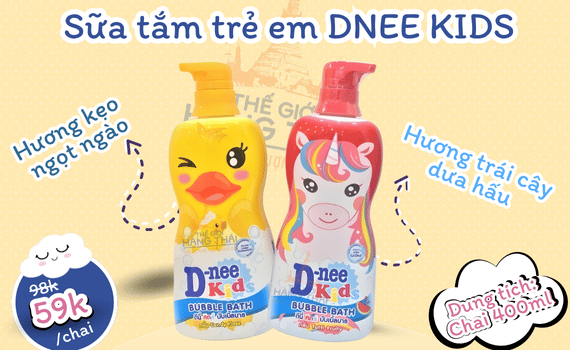 Ưu đãi khi mua Sữa tắm trẻ em Dnee KIDs