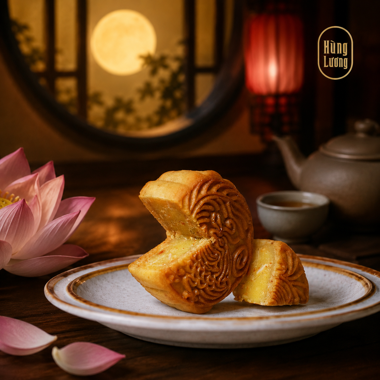 Bánh Nướng Đậu xanh hạnh nhân
