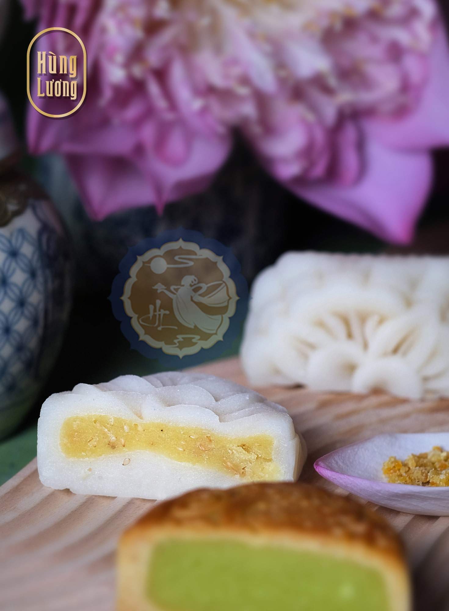 Bánh dẻo Đậu xanh hạnh nhân