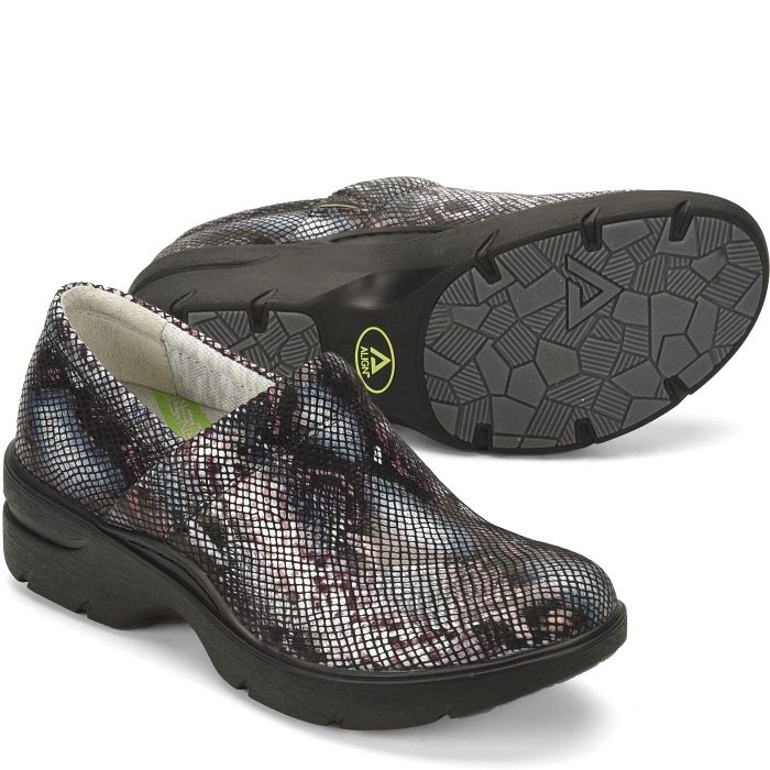 Giày Y Tá Nurse Mates Align Indigo Snake Indya Clogs - Bước Chân Thoải Mái, Phong Cách Thời Trang