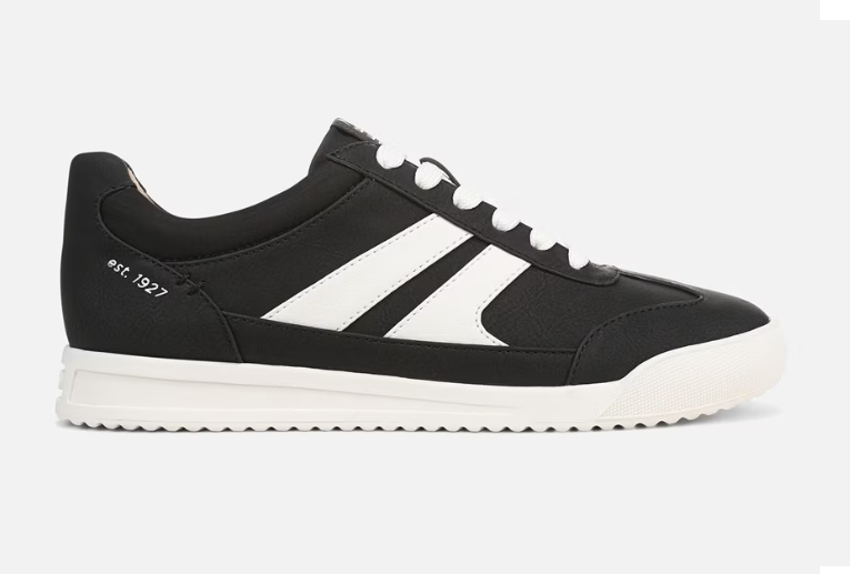 Giày nữ VNXK Naturalizer  Garnet Sneaker Color Black/White Faux Nubuck - Giày xuất dư Mỹ, Âu