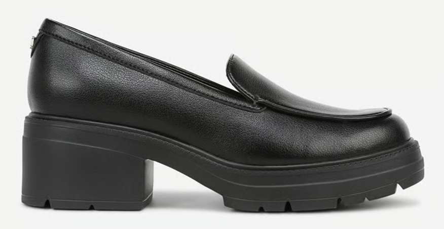 Giày nữ VNXK SOUL Naturalizer Womens Luly Lug Loafer Color Black Faux Leather - Giày nữ xuất Mỹ, Âu