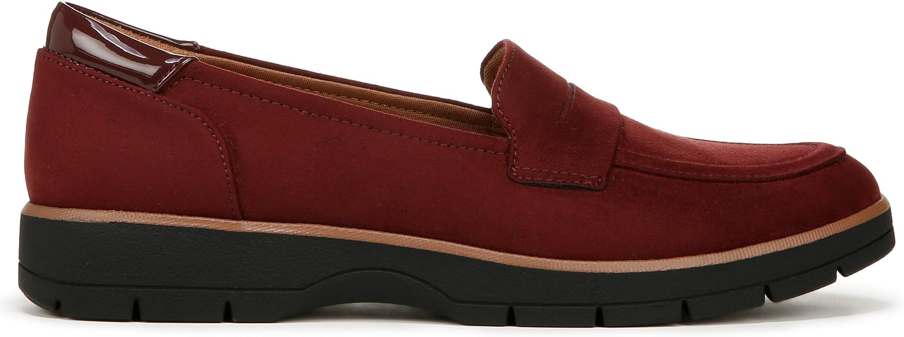 Giày nữ da bò thật VNXK Dr. Scholl's Shoes Women's Nice Day Loafer Color California Wine - Giày da xuất khẩu Mỹ