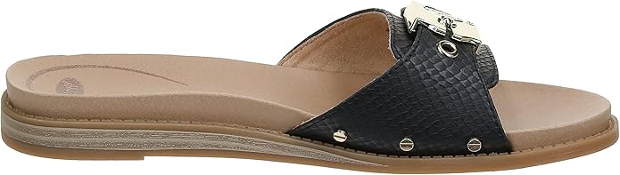 Dép nữ quai ngang Dr. Scholl's Women's Originalist Slide Sandal, Black Snake Sunset Design   - Giày dép xuất dư Mỹ, EU