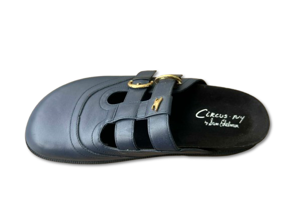 Giày nam da thật CIRCUS NY BY SAM EDELMAN  claudia leather mule - blue - Giày nam xuất khẩu Mỹ, Eu