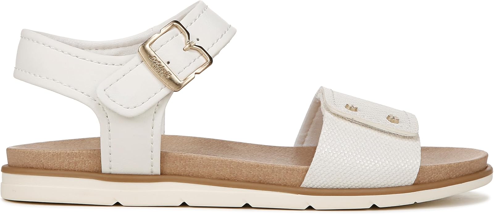 Sandal nữ quai dán Dr. Scholl's Sandales plates Nicely Sun pour femme màu trắng - Giày xuất dư Mỹ