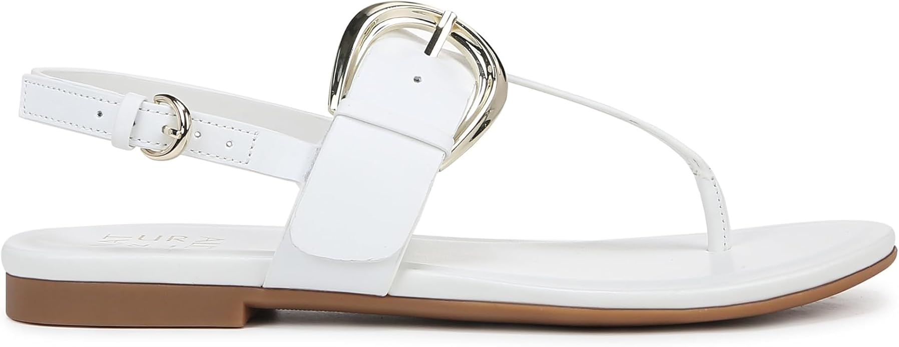 Sandal nữ Naturalizer Taylor Women's Flat Thong Sandal Colour Name White Leather - Giày nữ xuất dư Âu, Mỹ