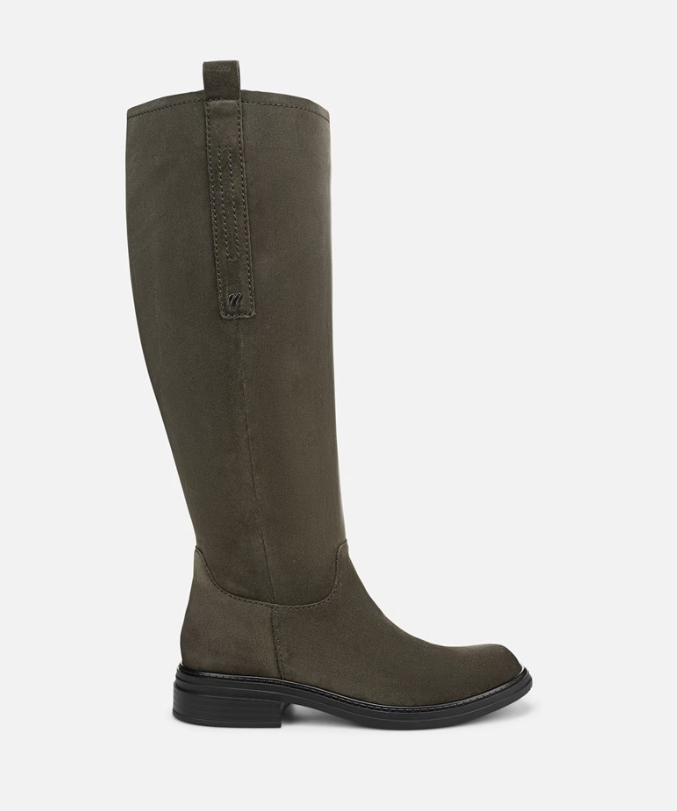 Boot Nữ Cao Cổ Da Bò Thật Naturalizer Ontime Knee High Boot – Màu Laurel Green Suede, Hàng Xuất Dư Mỹ