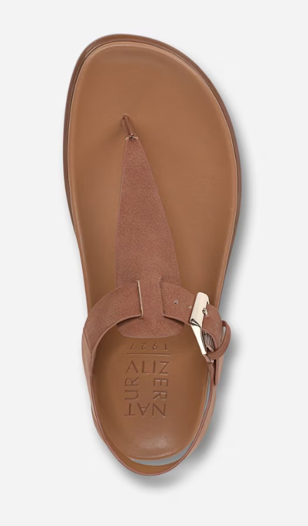 Sandal nữ Naturalizer Women's Fab Sandal Color Walnut Brown Faux Leather - Giày nữ xuất dư Âu, Mỹ