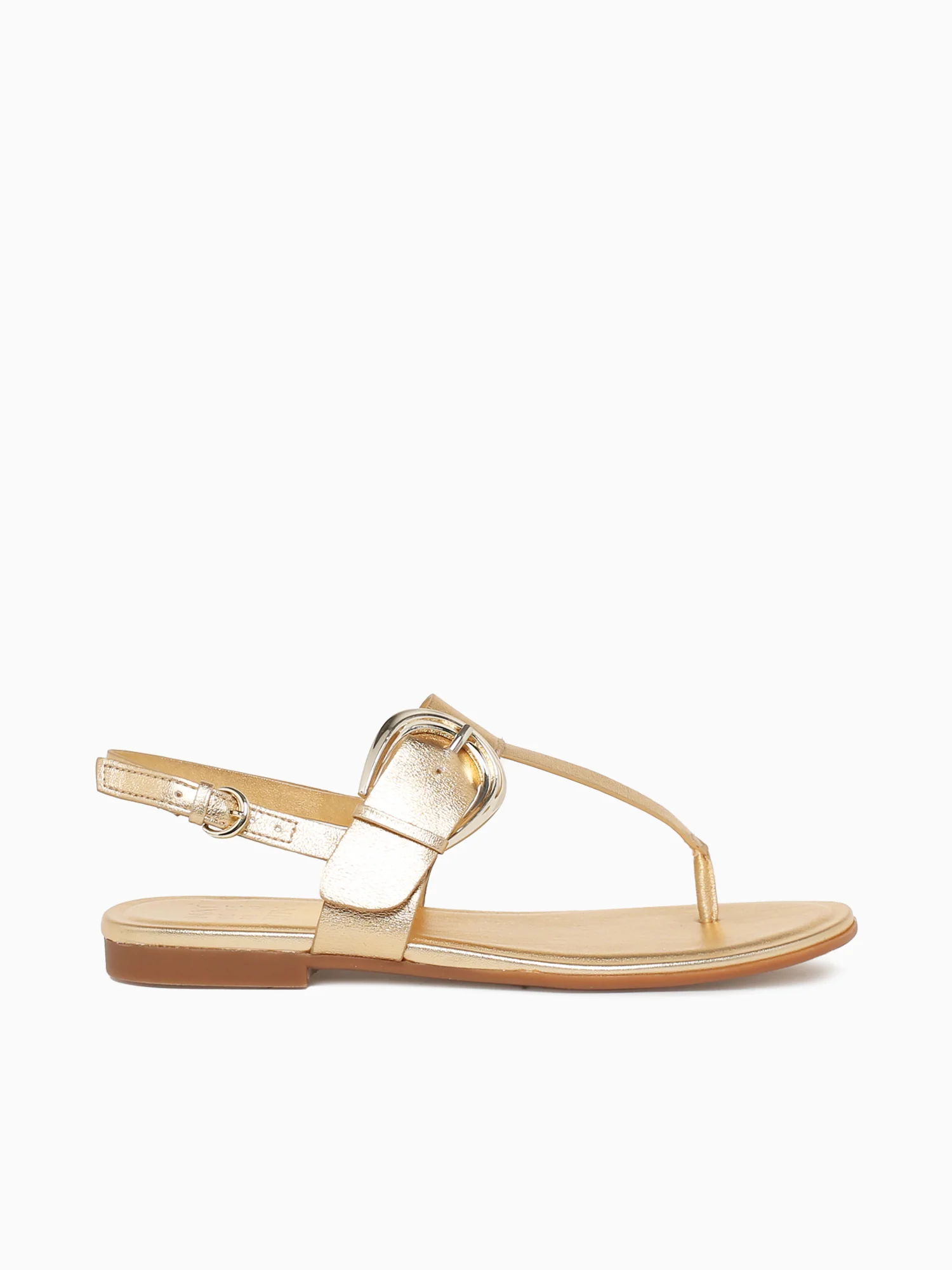 Sandal nữ Naturalizer women Taylor Slingbacks Dark Gold Faux Leather - Giày nữ xuất dư Âu, Mỹ