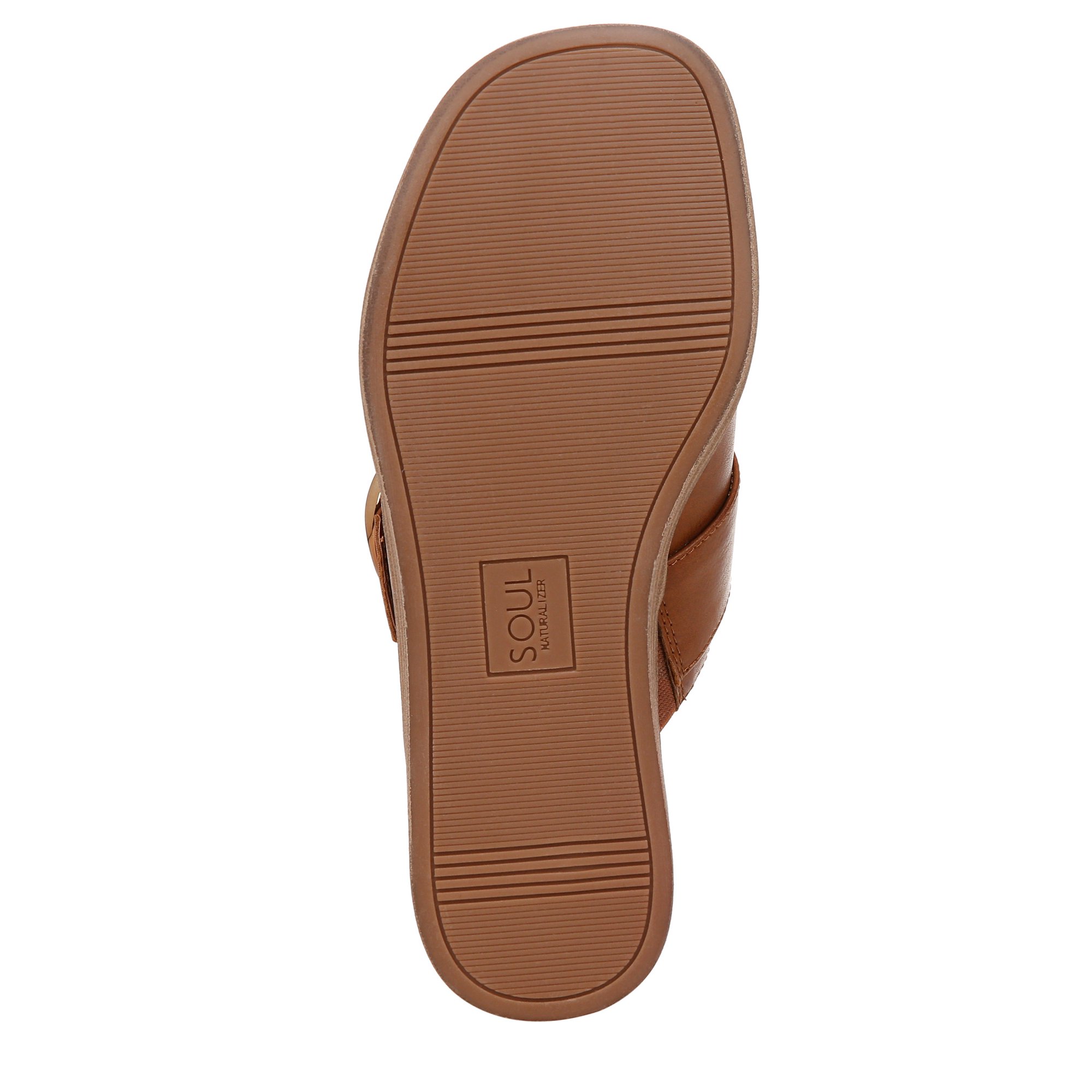 Dép Sandal nữ SOUL Naturalizer Womens Joanie Flat Sandal Color Mid Brown - Giày nữ xuất khẩu Mỹ, Âu
