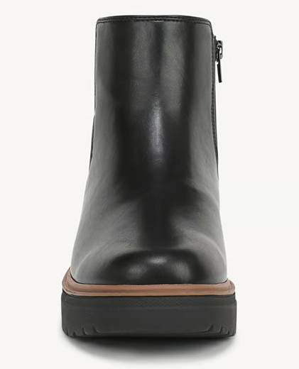 Boot nữ VNXK da bò thật Dr. Scholl's Women's Bring Vibes Chelsea Boot Color Black  Leather- Hàng xuất Mỹ