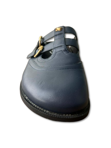 Giày nam da thật CIRCUS NY BY SAM EDELMAN  claudia leather mule - blue - Giày nam xuất khẩu Mỹ, Eu