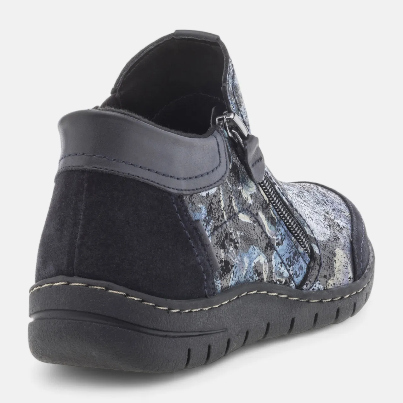 Boot nữ cổ ngắn da thật Ankle boots Women in leather Naturläufer Enkellaarsje Zwart - Giày da xuất dư sang Mỹ, Âu