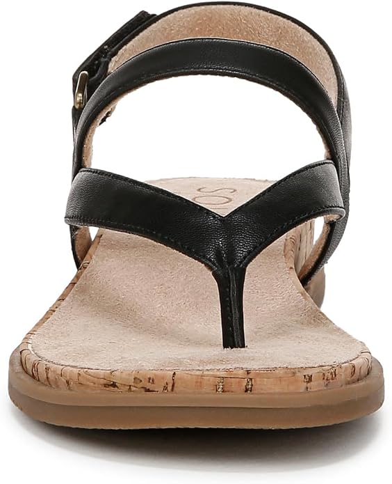 Sandal nữ VNXK Naturalizer Women's SOUL Carolyn Sandal  Color Black - Giày nữ xuất dư Âu, Mỹ
