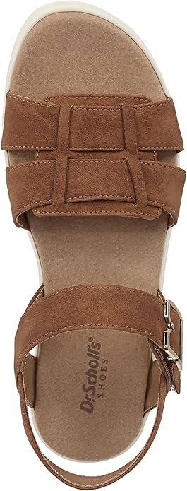 Sandal nữ Dr. Scholl's Shoes Take Five womens Flat Sandal Color: Honey Brown - Giày xuất dư Mỹ