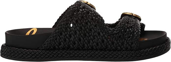 Sandal nữ Sam Edelman Sandales Reid Slide pour femme Couleur Noir/blanc - Giày nữ xuất dư Âu, Mỹ
